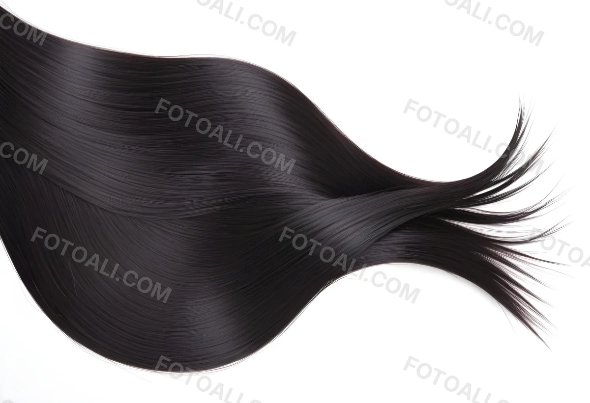 Flowing Black Hair With Smooth 4 3d99