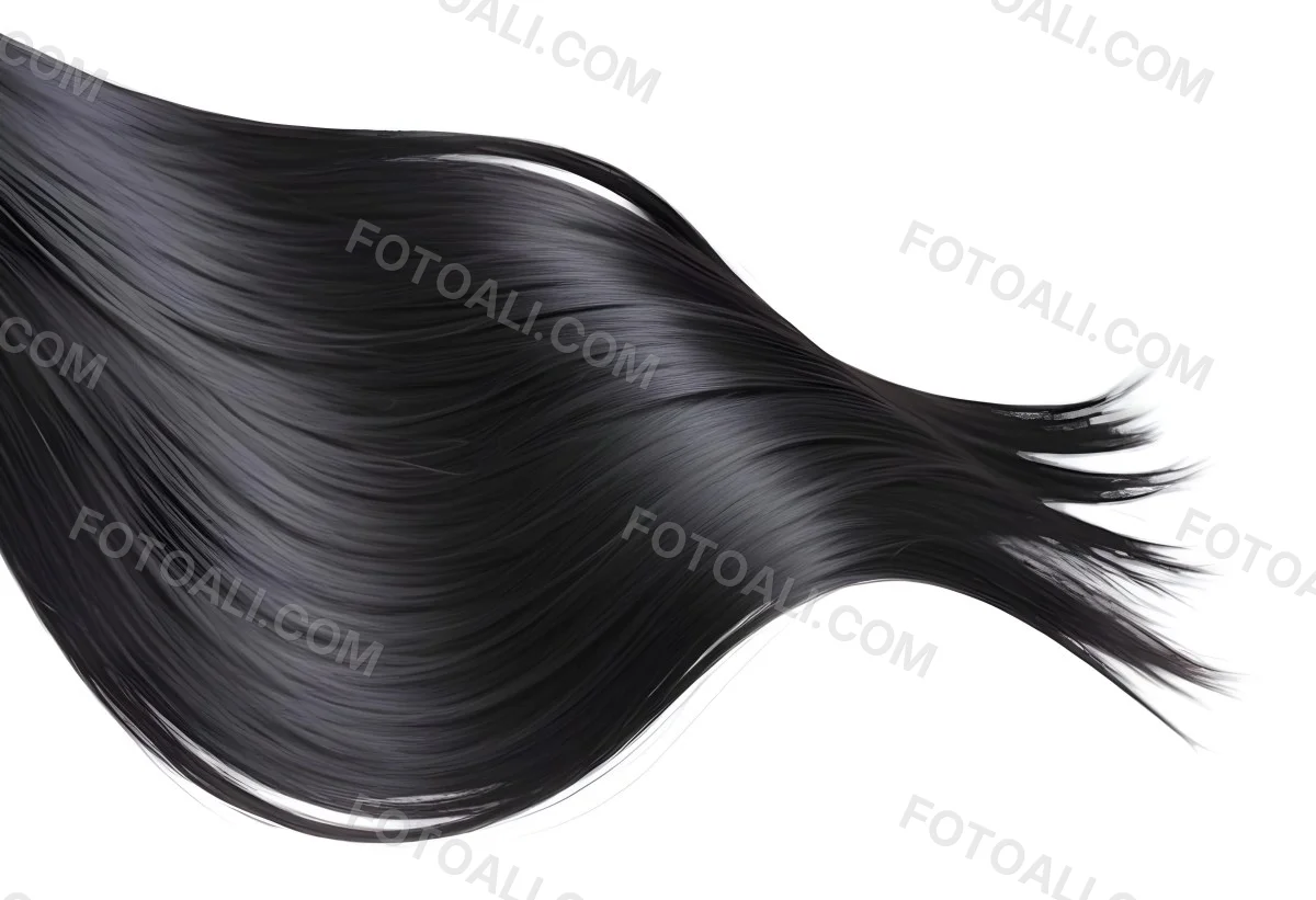 Flowing Black Hair With Smooth Shiny Strands 15 9249