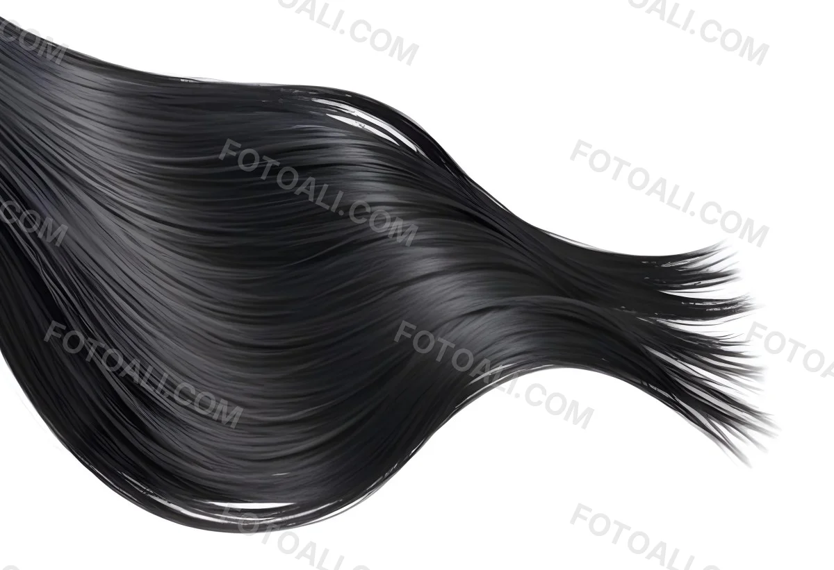 Flowing Black Hair With Smooth Shiny Strands 4 3bea