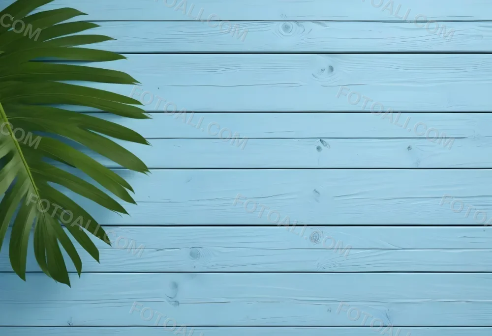 Freepik Edit 3d Model A Green Palm Leaf On The Left Side Of A B 1 220b