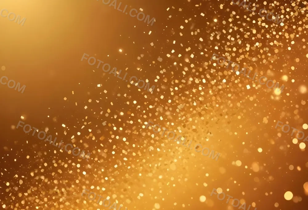 Glittering Golden Particles On A Warm Amber Colored Background 35 80de