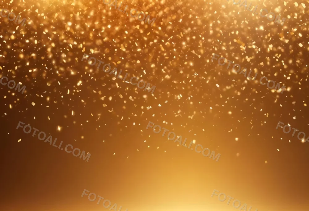Glittering Golden Particles On A Warm Amber Colored Background 36 4ecc