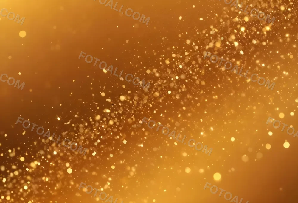 Glittering Golden Particles On A Warm Amber Colored Background 40 E800
