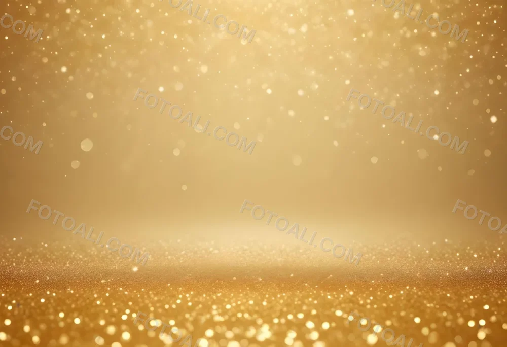 Golden Glitter Background With Shimmering Sparkles 5 Bf28