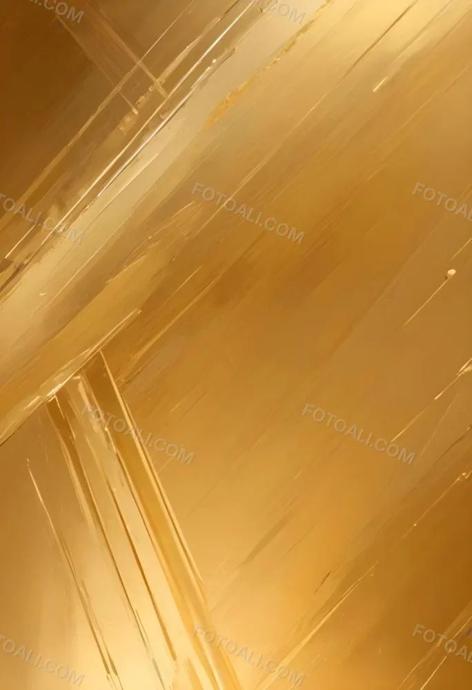Golden Metallic Surface With Diagonal Lines And Reflections 32 E520