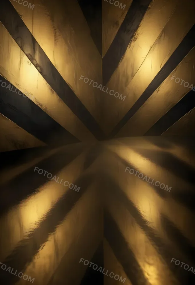 Golden Metallic Surface With Diagonal Lines And Reflections 5 Ae25