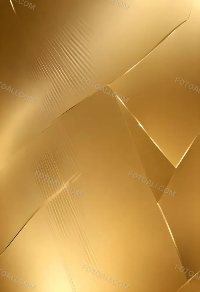 Golden Metallic Surface With Diagonal Lines And Reflections 56 3d6d