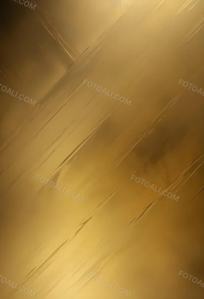 Golden Metallic Surface With Diagonal Lines And Reflections 6 F333