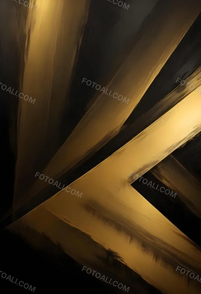 Golden Metallic Surface With Diagonal Lines And Reflections 73 0705