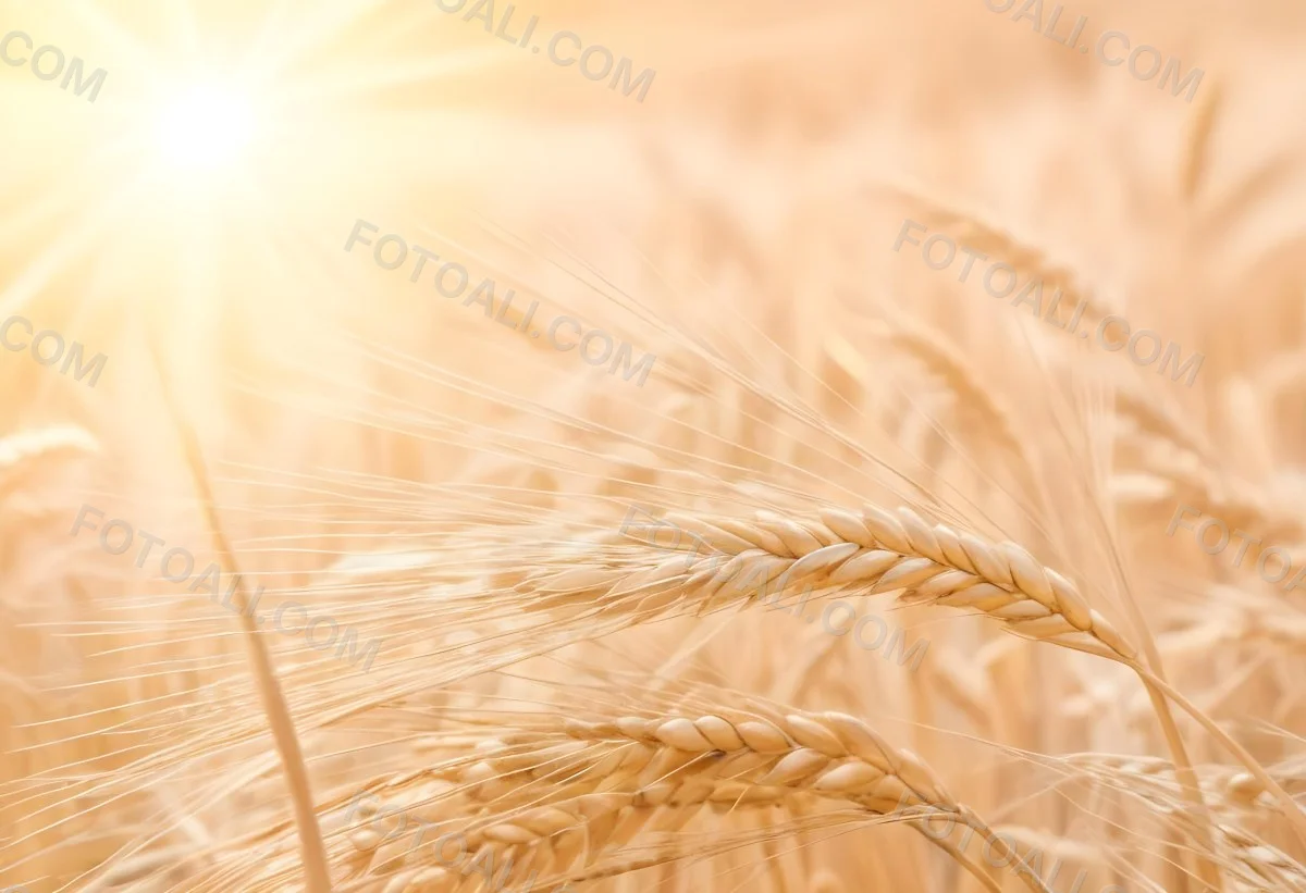 Golden Wheat Stalks Illuminated By Sunlight With A Soft Blurred Background Of More Wheat The Light Creates A Warm Glowing Effect 13 79d5