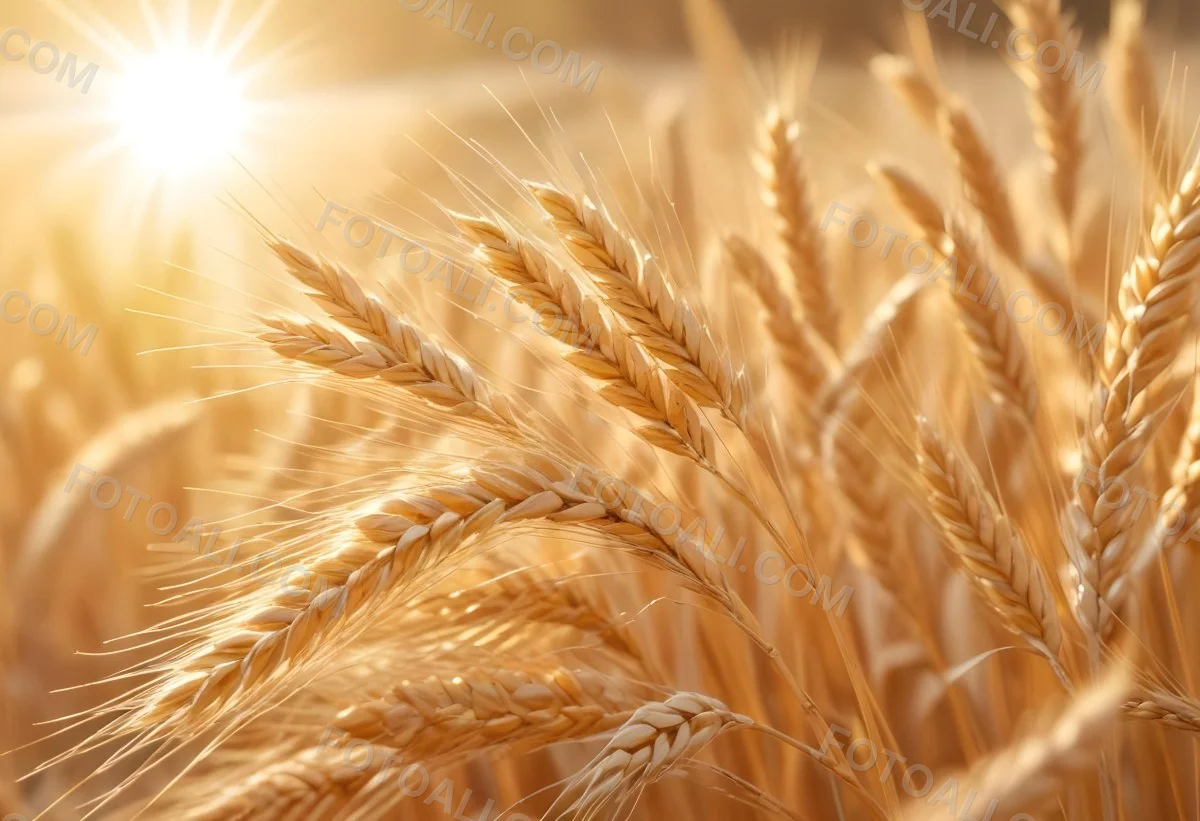 Golden Wheat Stalks Illuminated By Sunlight With A Soft Blurred Background Of More Wheat The Light Creates A Warm Glowing Effect 17 3d8e