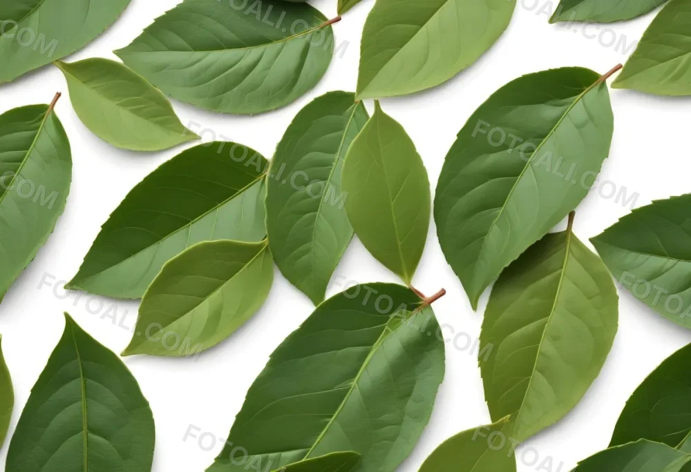 Green Bay Leaves On A White Background 2 Ce6a