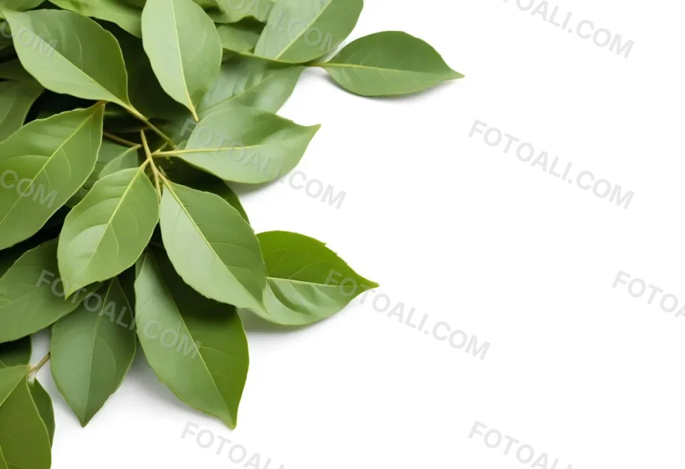 Green Bay Leaves On A White Background 20 9c53