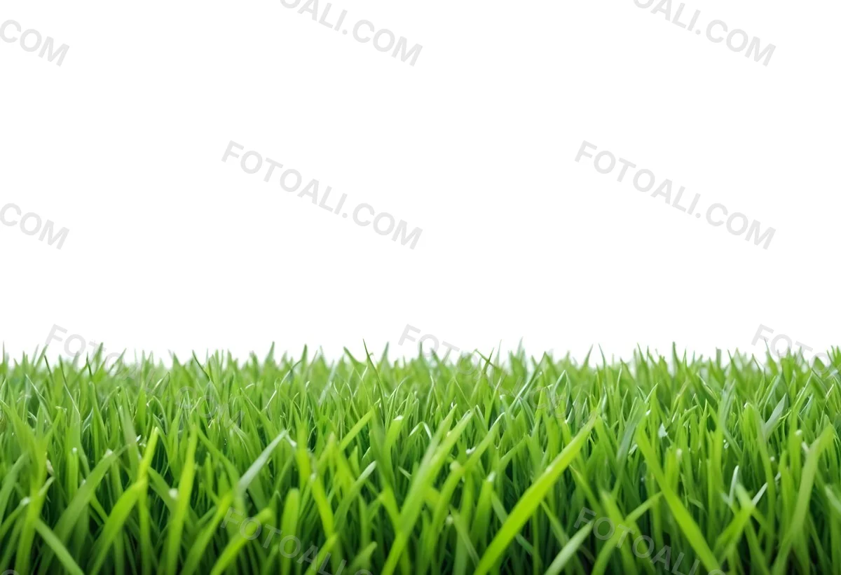 Green Grass Field With A White Background Vibrant Colors Close Up Shot Natural Light Clear Focus Fresh And Lush Appearance Well Maintained Lawn 15 Ab29