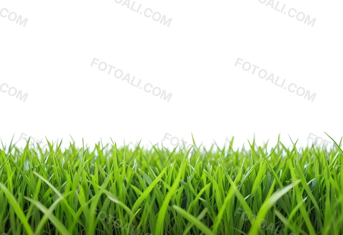 Green Grass Field With A White Background Vibrant Colors Close Up Shot Natural Light Clear Focus Fresh And Lush Appearance Well Maintained Lawn 18 E0c1