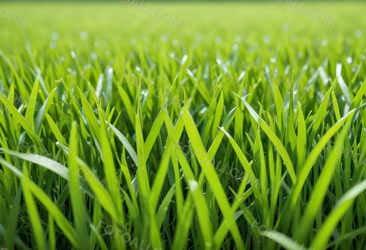 Green Grass Field With A White Background Vibrant Colors Close Up Shot Natural Light Clear Focus Fresh And Lush Appearance Well Maintained Lawn 2 3a4a