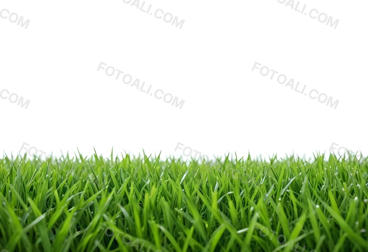 Green Grass Field With A White Background Vibrant Colors Close Up Shot Natural Light Clear Focus Fresh And Lush Appearance Well Maintained Lawn 21 7841