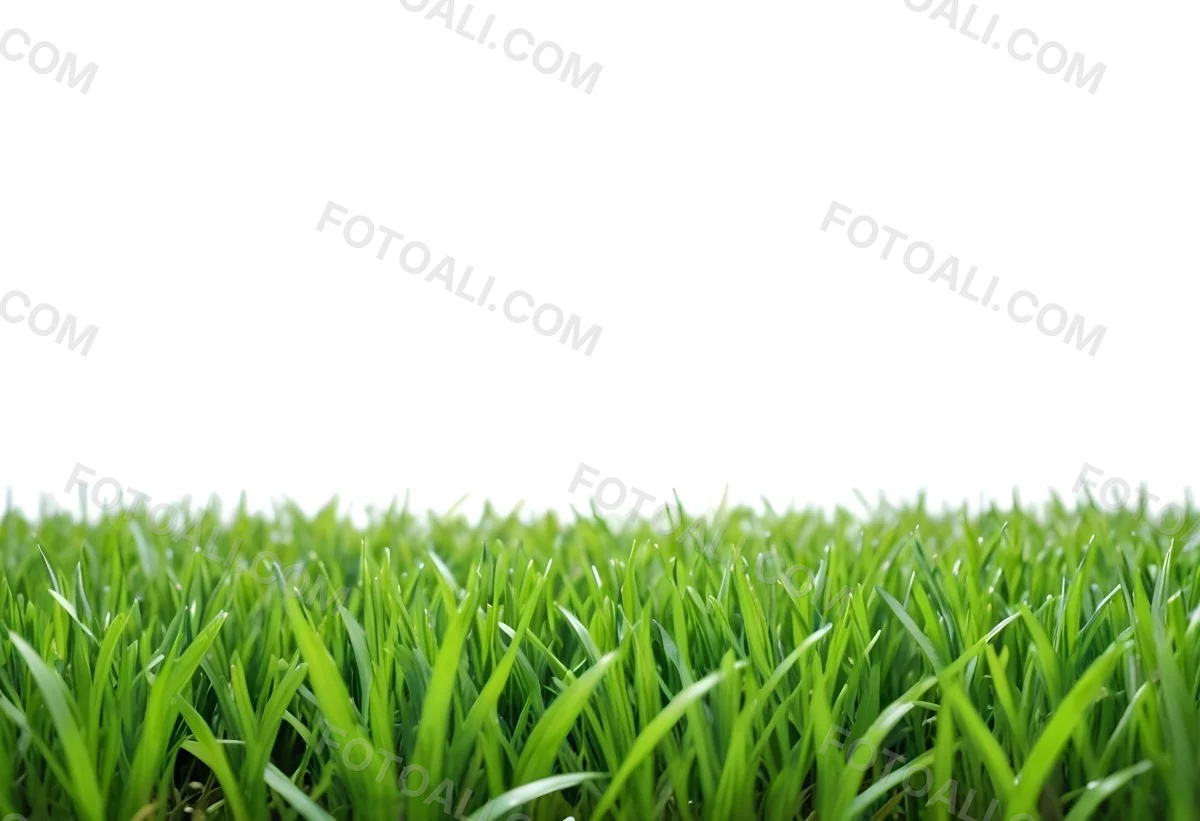 Green Grass Field With A White Background Vibrant Colors Close Up Shot Natural Light Clear Focus Fresh And Lush Appearance Well Maintained Lawn 9 E4e1