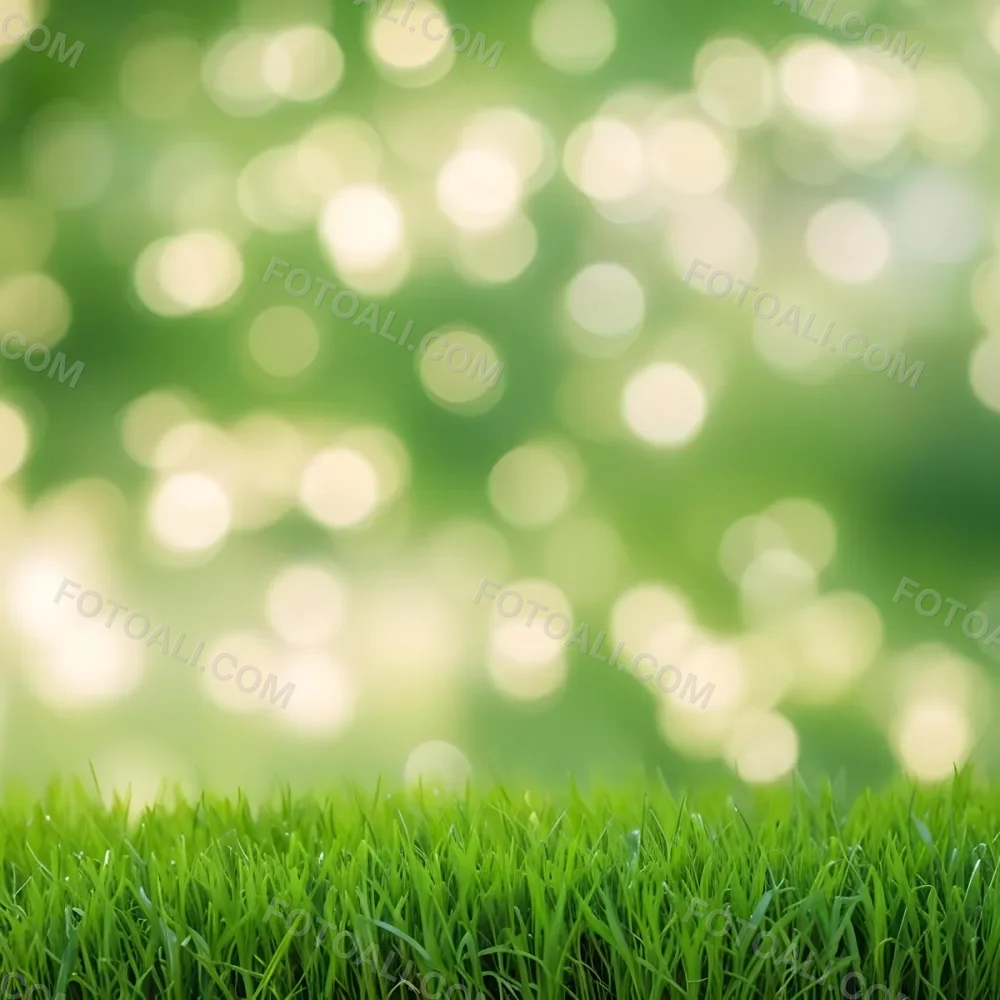 Green Grass In The Foreground With A Blurred Background Of Green And White Bokeh Nature Outdoors 27 4aaa