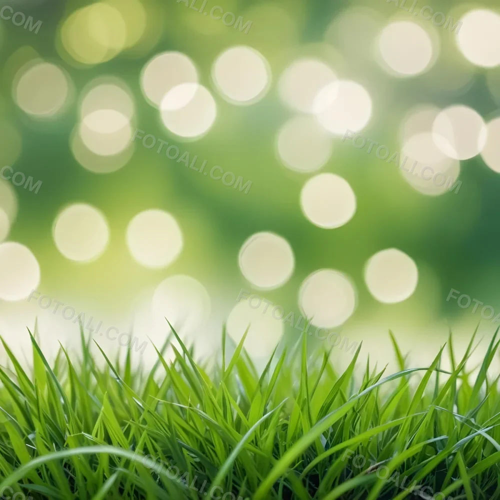 Green Grass In The Foreground With A Blurred Background Of Green And White Bokeh Nature Outdoors 49 6bd2