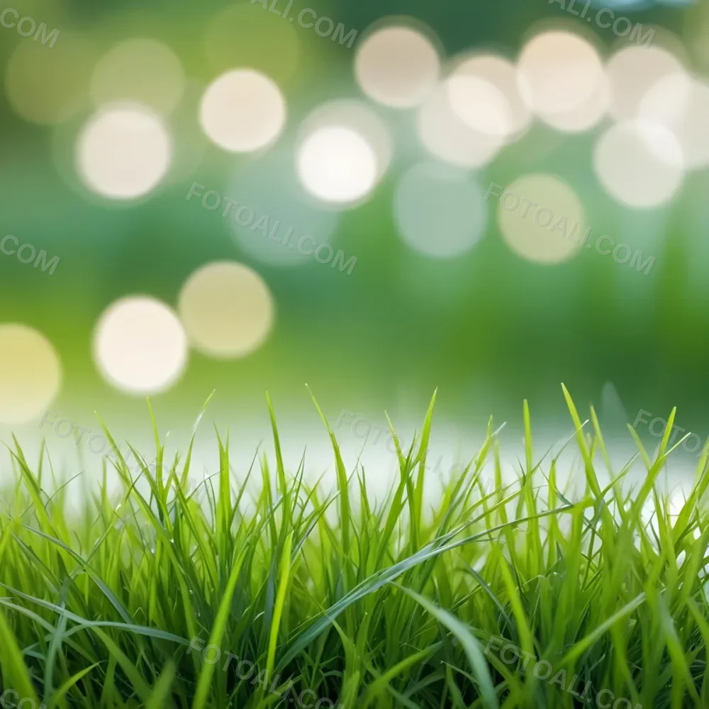 Green Grass In The Foreground With A Blurred Background Of Green And White Bokeh Nature Outdoors 6 8f0d