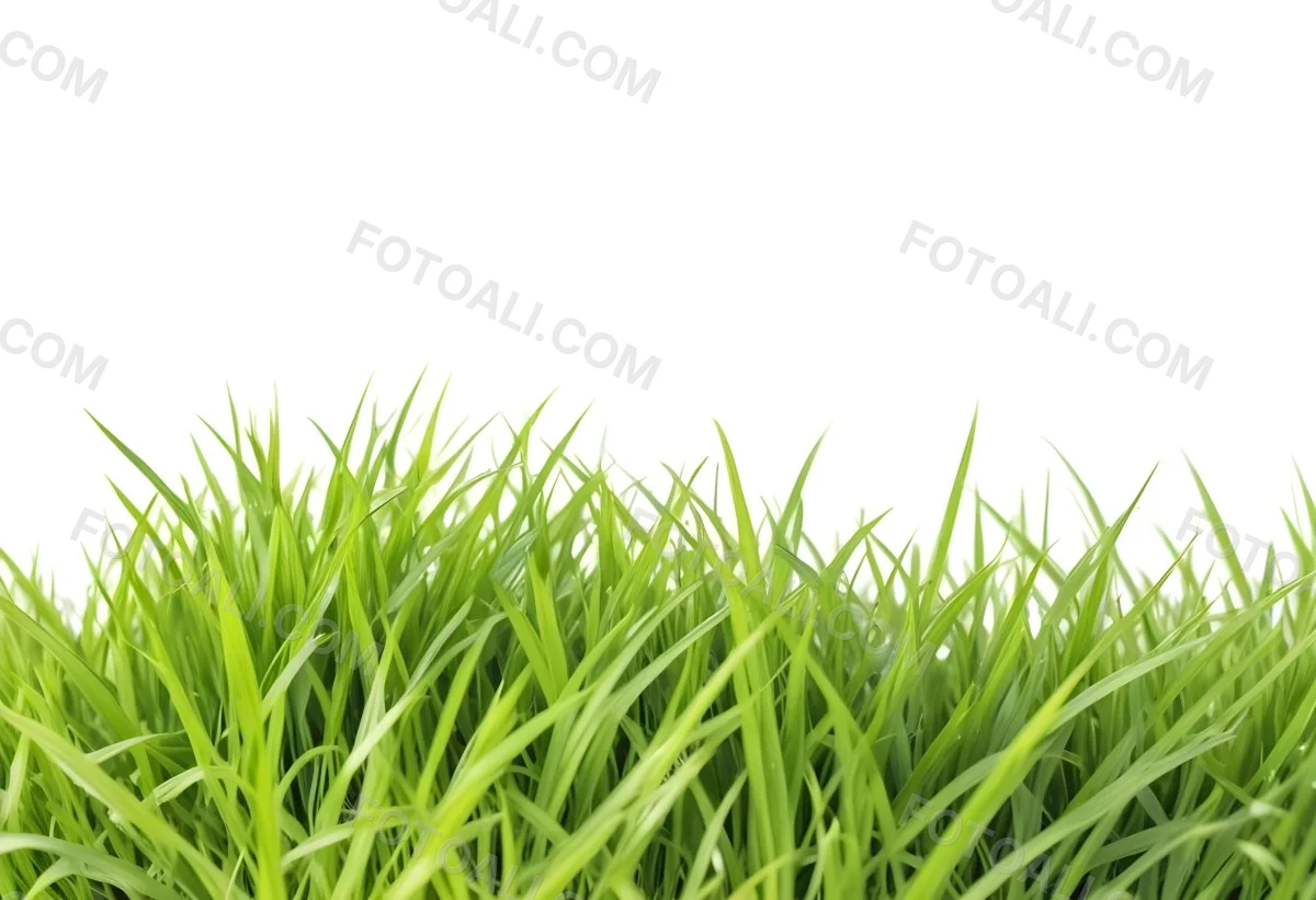 Green Grass With A White Background 18 D2d7