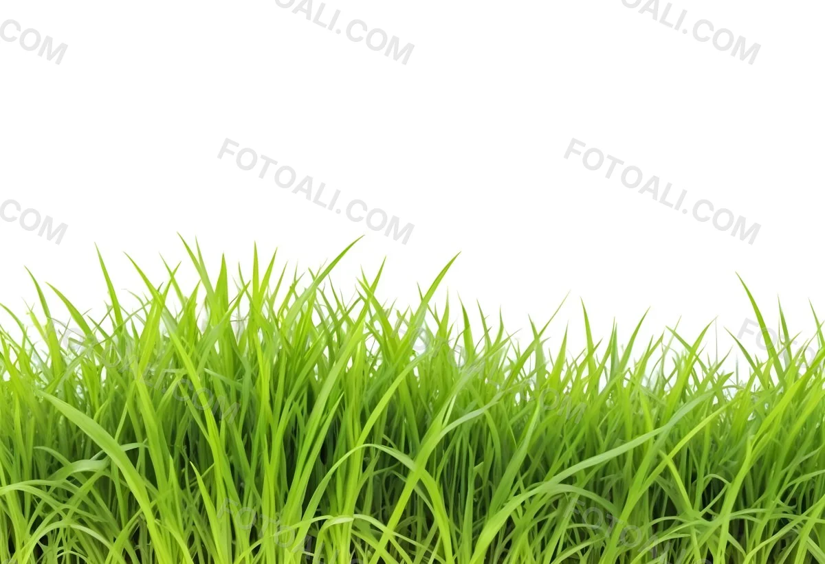 Green Grass With A White Background 26 C9ab