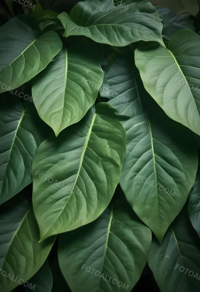 Green Leaves Close Up View Of The Texture And Patterns Of Large Lush Green Leaves With Sunlight Highlighting The Details Against A Blurred Background 16 C93b