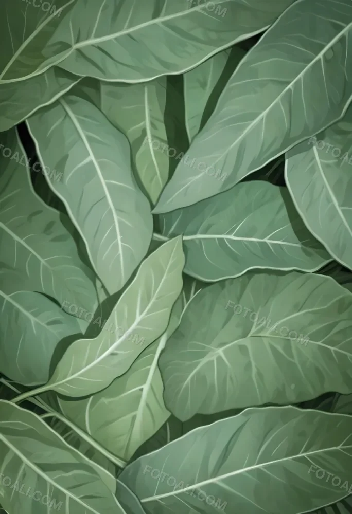 Green Leaves Close Up View Of The Texture And Patterns Of Large Lush Green Leaves With Sunlight Highlighting The Details Against A Blurred Background 28 5647