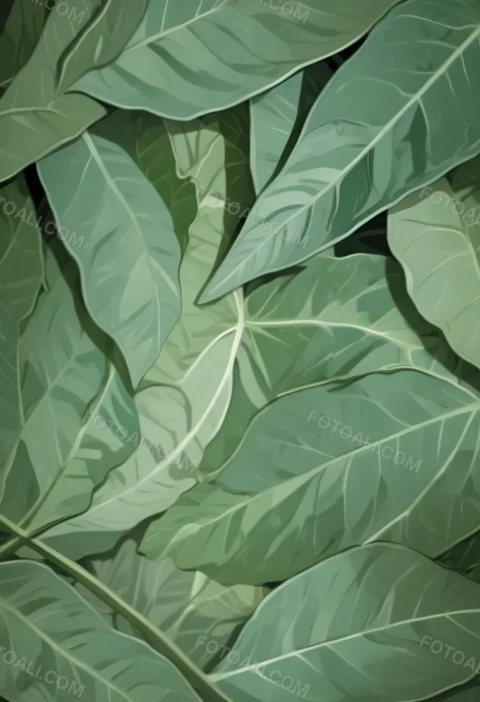 Green Leaves Close Up View Of The Texture And Patterns Of Large Lush Green Leaves With Sunlight Highlighting The Details Against A Blurred Background 29 F9c2