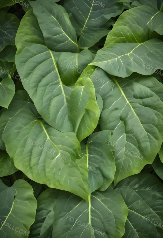 Green Leaves Close Up View Of The Texture And Patterns Of Large Lush Green Leaves With Sunlight Highlighting The Details Against A Blurred Background 3 7d51