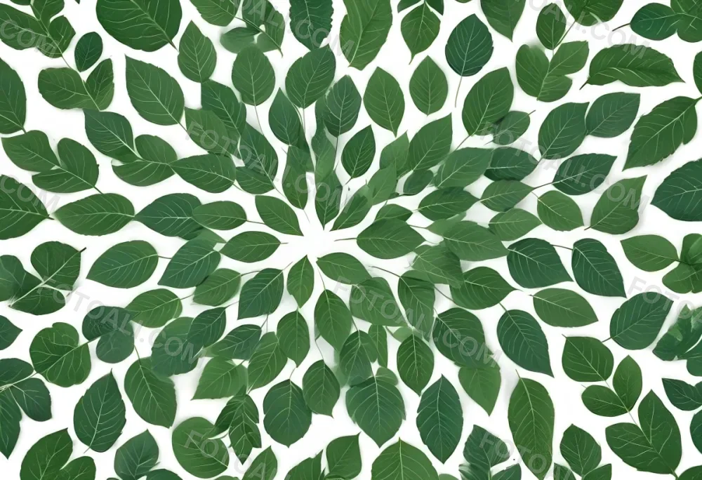 Green Leaves Close Up View Of Various Shapes And Sizes Of Fresh Vibrant Green Leaves Against A White Background 36 Be28