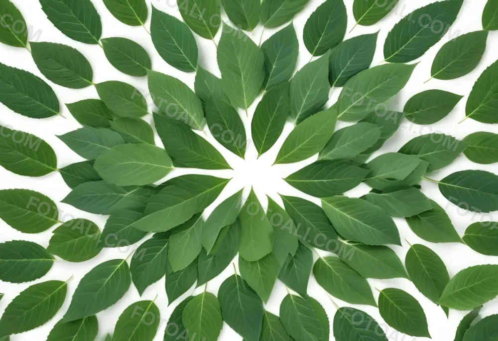 Green Leaves Close Up View Of Various Shapes And Sizes Of Fresh Vibrant Green Leaves Against A White Background 39 0bb5