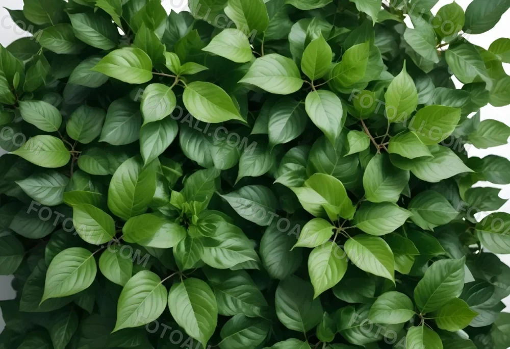 Green Leaves With White Background 13 583e