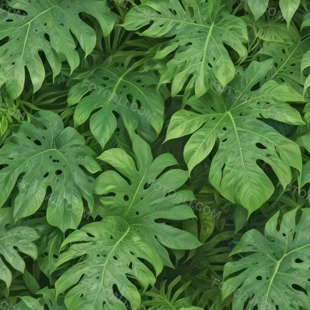 Green Tropical Leaves With Intricate Patterns Creating A Lush And Vibrant Background 17 75d3