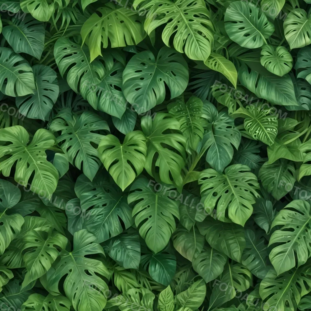 Green Tropical Leaves With Intricate Patterns Creating A Lush And Vibrant Background 7 F13a