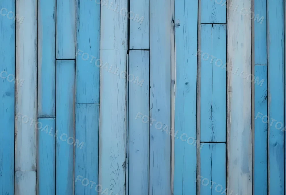 Light Blue Wooden Planks With Some Knots And Crack 6