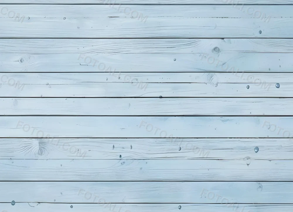 Light Blue Wooden Planks With Visible Wood Grain And Nail Heads Arranged Horizontally To Form A Textured Background 3 0d64