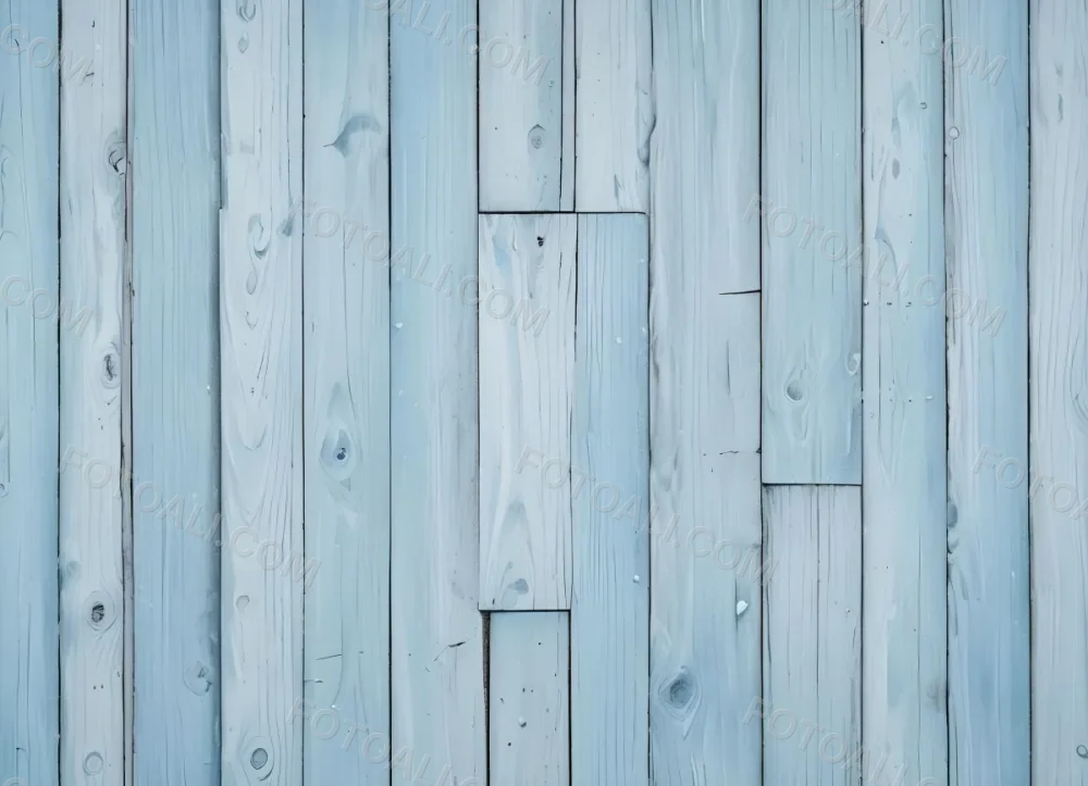 Light Blue Wooden Planks With Visible Wood Grain And Nail Heads Arranged Horizontally To Form A Textured Background 6 497f