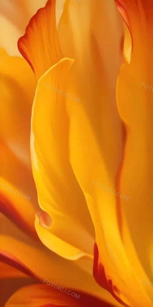 Macro Shot Of Vibrant Red Flower Petals With Orange Tips Soft Lighting Close Up View Showcasing The Intricate Details And Textures Of The Flower 33 5216