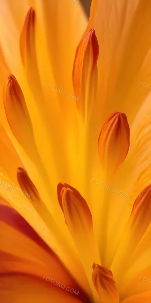 Macro Shot Of Vibrant Red Flower Petals With Orange Tips Soft Lighting Close Up View Showcasing The Intricate Details And Textures Of The Flower 34 2393
