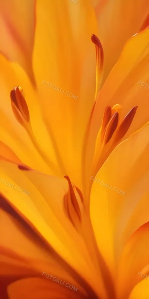 Macro Shot Of Vibrant Red Flower Petals With Orange Tips Soft Lighting Close Up View Showcasing The Intricate Details And Textures Of The Flower 40 F402