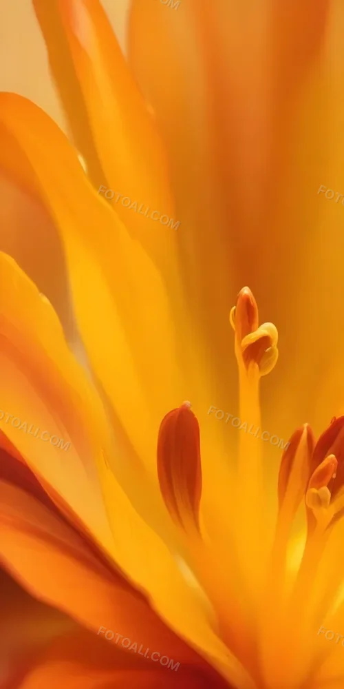 Macro Shot Of Vibrant Red Flower Petals With Orange Tips Soft Lighting Close Up View Showcasing The Intricate Details And Textures Of The Flower 6 B5be