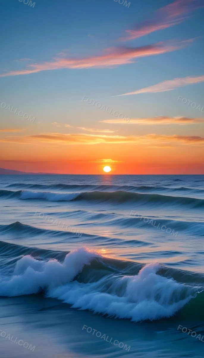 Minimal Soft Studio Light Photography A Red Umbrella Against A Dramatic Sunset Sky Over A Calm Body Of Water A Blue Umbrella Against A Serene Dawn Sky Over A Turbulent Ocean High Detail Solid Bold Color Backgr 10 956f
