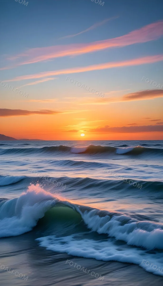 Minimal Soft Studio Light Photography A Red Umbrella Against A Dramatic Sunset Sky Over A Calm Body Of Water A Blue Umbrella Against A Serene Dawn Sky Over A Turbulent Ocean High Detail Solid Bold Color Backgr 11 9981
