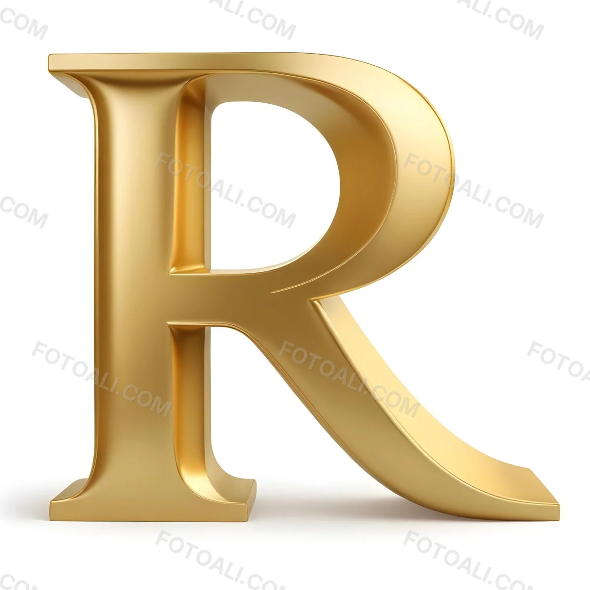 Minimal Soft Studio Light Photography A Shiny Gold Letter R With A Smooth And Polished Surface Featuring A Stylized Font With A Slight Curve And Depth The Background Is Plain And Does Not Distract From The Letter 3 47c7