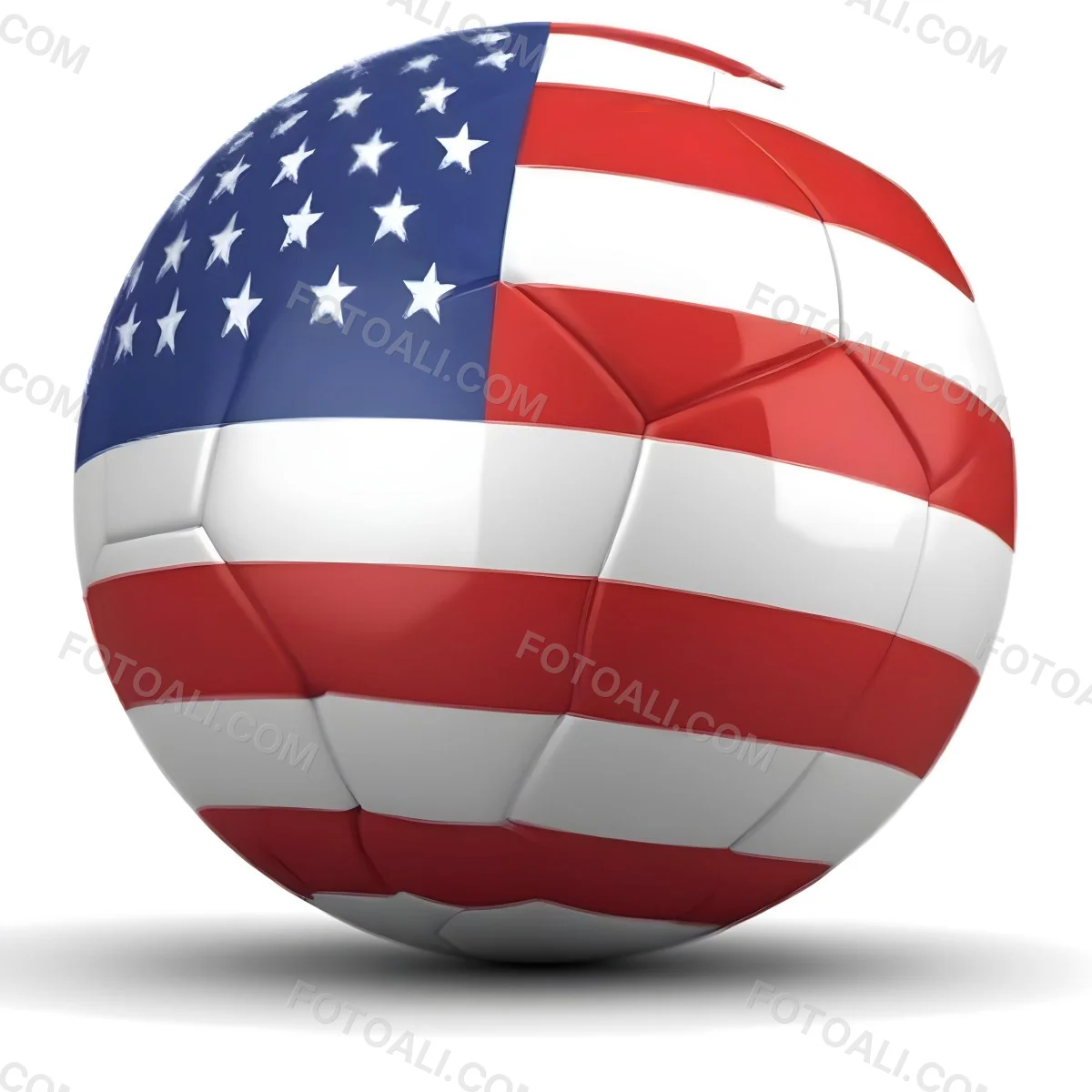 Minimal Soft Studio Light Photography A Soccer Ball With The Flag Of Ghana The Background Is Plain White High Detail Solid Bold Color Background 24 B984