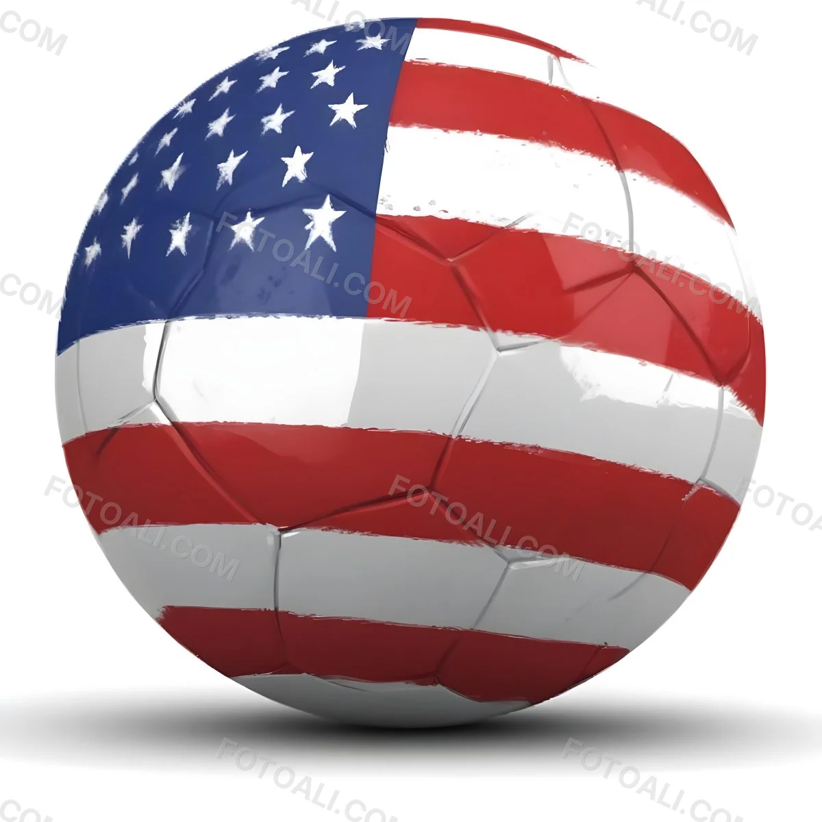 Minimal Soft Studio Light Photography A Soccer Ball With The Flag Of Ghana The Background Is Plain White High Detail Solid Bold Color Background 38 Fef3