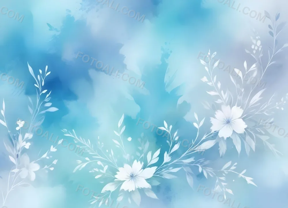 Minimal Soft Studio Light Photography Abstract Background With Light Blue And White Floral Patterns Soft Pastel Colors And A Dreamy Ethereal Quality Creating A Gentle And Calming Visual Effect High Detail Solid 23 97d8