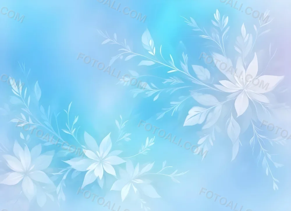 Minimal Soft Studio Light Photography Abstract Background With Light Blue And White Floral Patterns Soft Pastel Colors And A Dreamy Ethereal Quality Creating A Gentle And Calming Visual Effect High Detail Solid 30 22fb